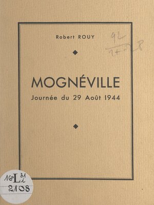 cover image of Mognéville